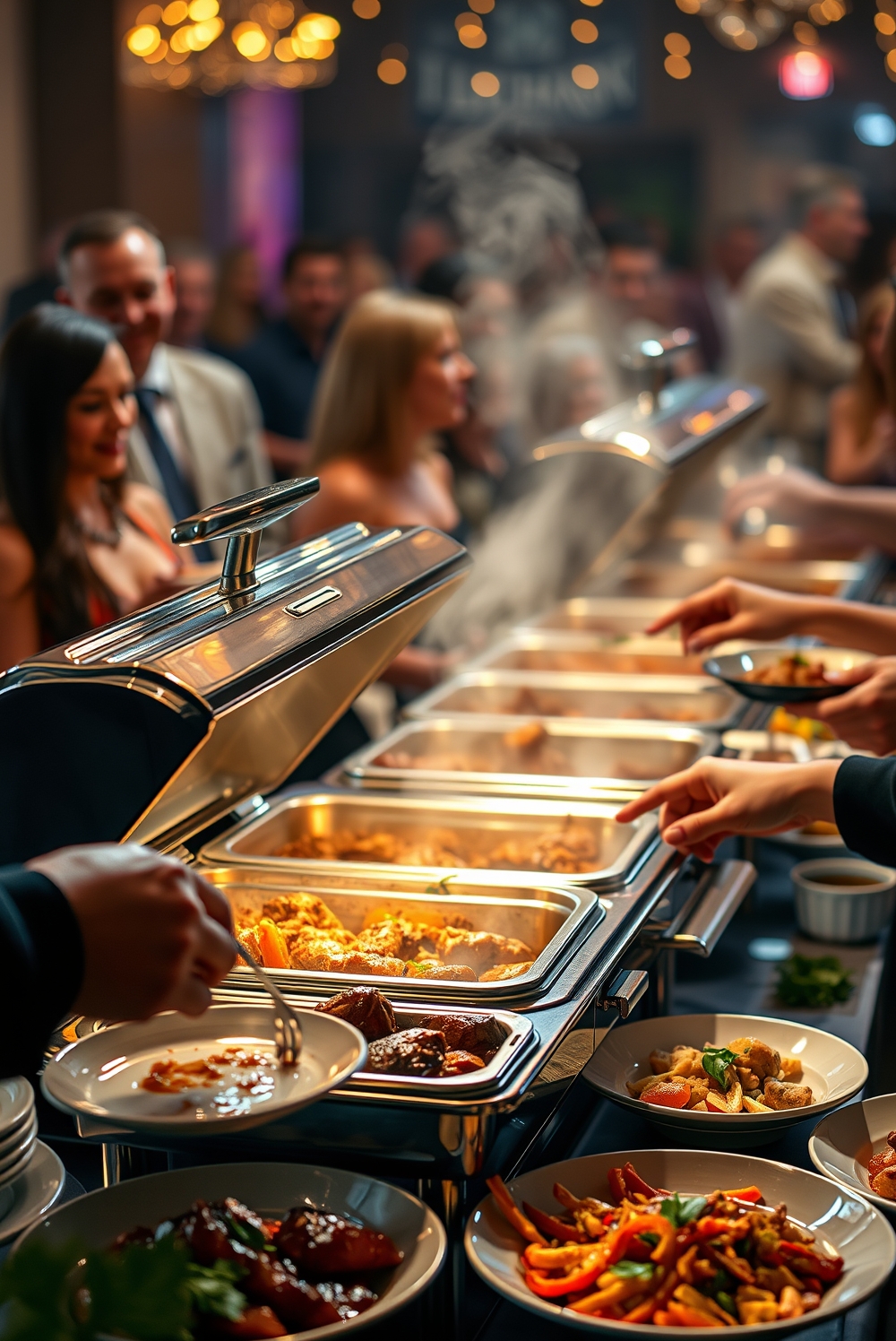 Chafing Dish: 6 Ultimate Checklist For Amazing Party Food Warmers 2026 2 disposable buffet warmers arranged at party catering table