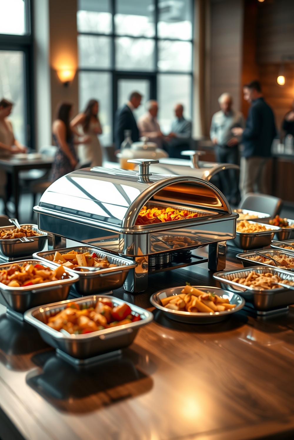 Chafing Dish: 6 Ultimate Checklist For Amazing Party Food Warmers 2026 1 chafing dish being used in a buffet line