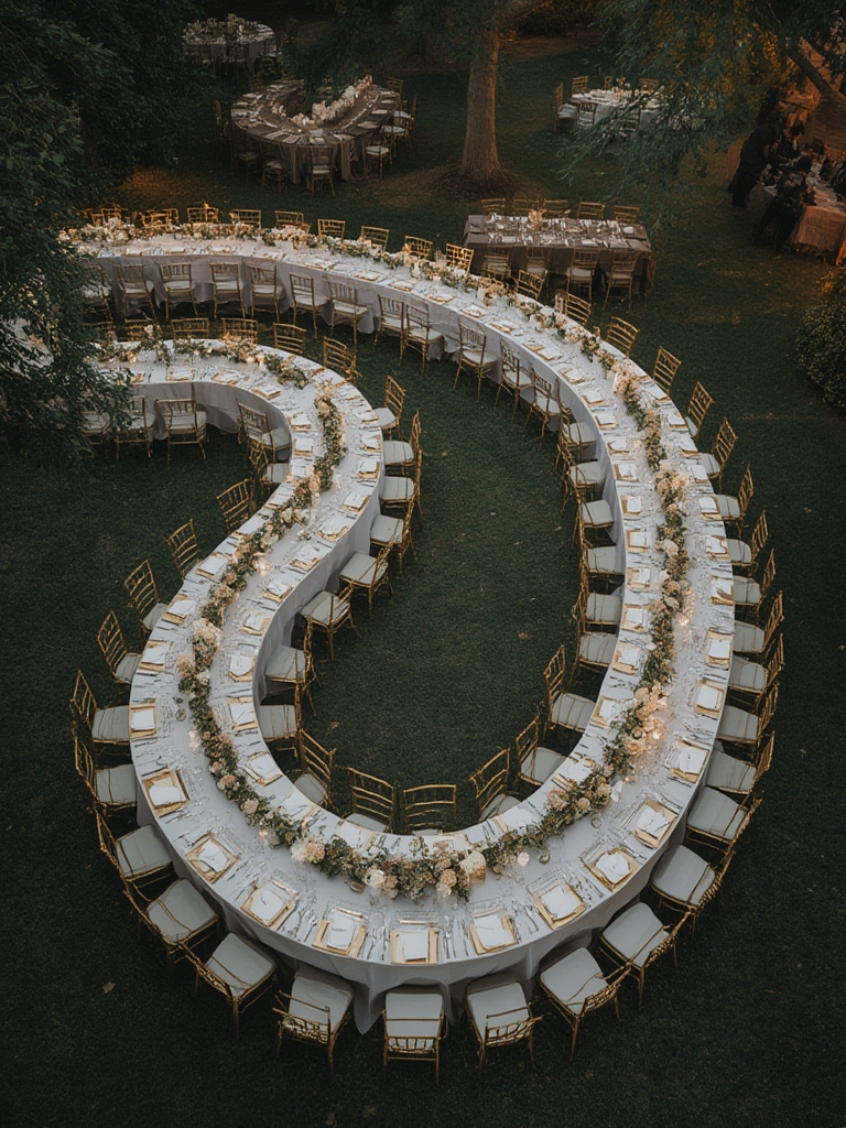 Serpentine Table Wedding: 7 Amazing Ways to Create Stunning Tablescapes (Proven Guide) 2 serpentine table wedding - Illustration 1